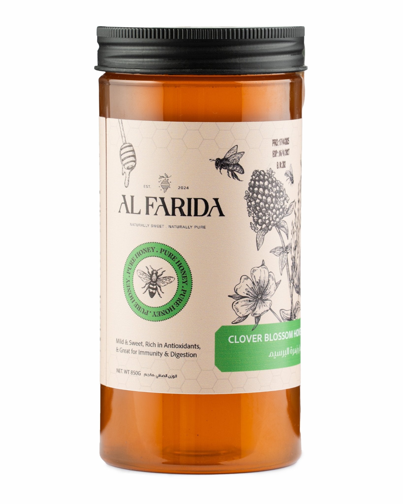 CLOVER BLOSSOM HONEY JAR - Al Farida